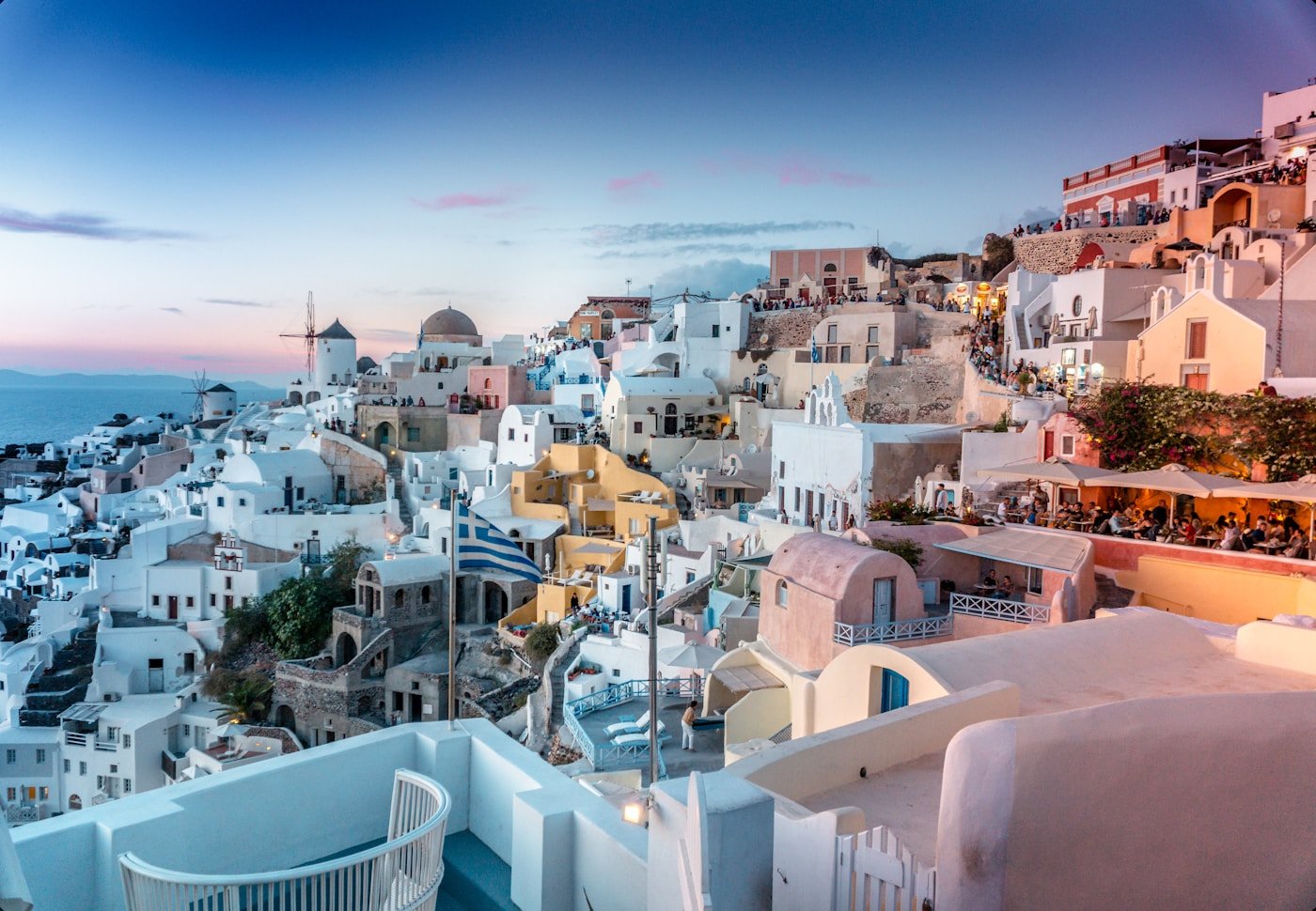 Lua de mel em Santorini